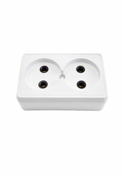 Розетка РА 10-010, 2-местная о/у