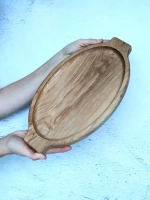 Поднос деревянный из массива дуба