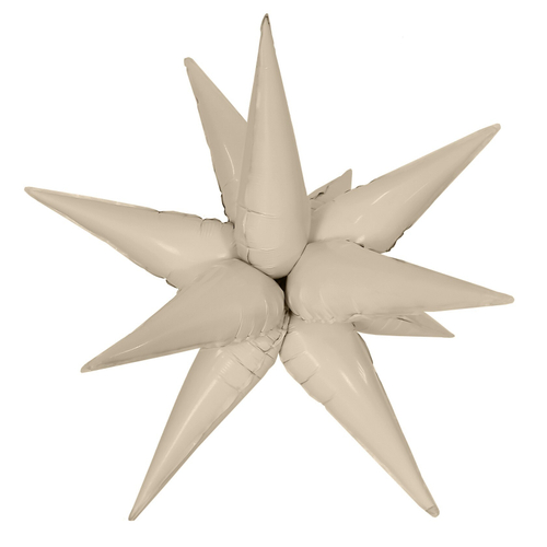 Звезда 26" составная 12 лучиков Кремовый, Сатин Agura
