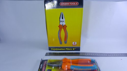 Плоскогубцы cr-v 8 дюйм (200 мм) двухкомпонентная ручка (XM8011) (1 шт)