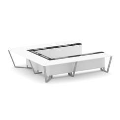 Steel Meet Стол переговорный П-образный KM-PR.B.SP-11P Белый Бриллиант/Графит Глянец/Металл Серый 32