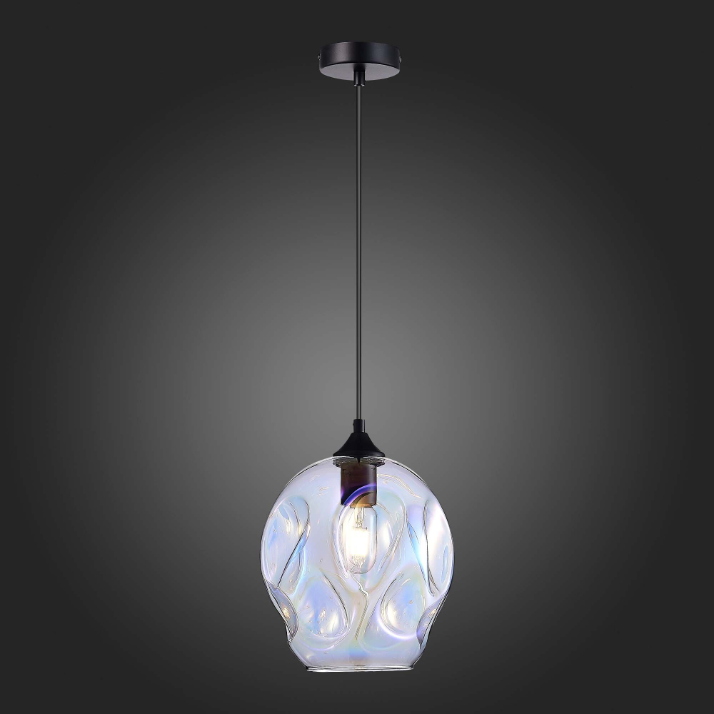 SL1188.413.01 Подвес ST-Luce Черный/Радужный E27 1*60W