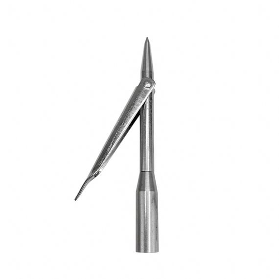 Наконечник Пуля нерж. 9 см из нержавеющей стали с одним флажком