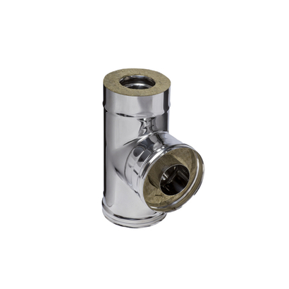 Ferrum Сэндвич-тройник 90° (430/0,5мм + нерж.) Ф220х300