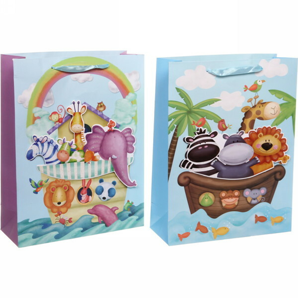 Пакет подарочный «Лодочка» 31х40 см, микс