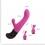 Вибратор-кролик с насадками Butch Cassidy от Adrien Lastic (17,8 *3,6 см.)