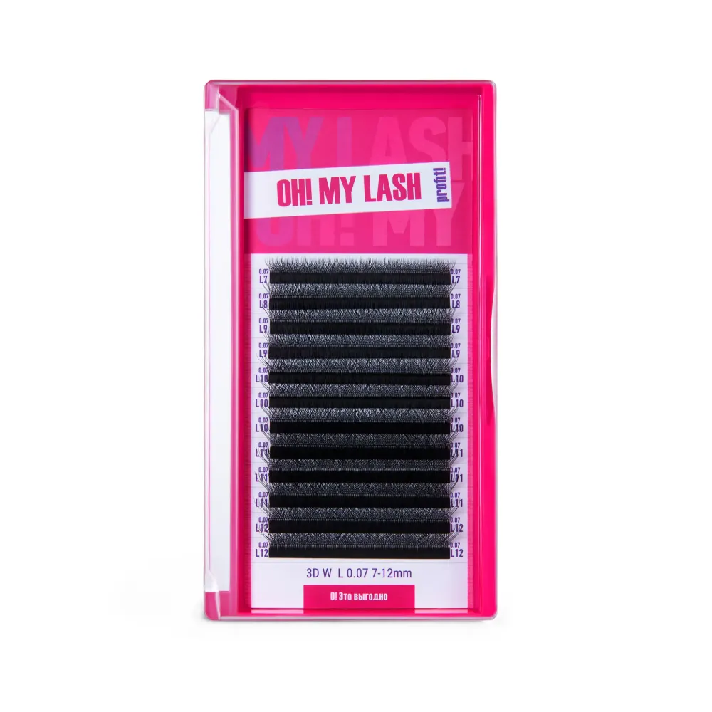 Ресницы черные OH! MY LASH пучки MIX 3D