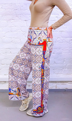 Широкие брюки "Лабиринт"