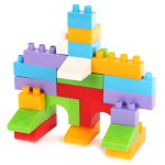 Конструктор в ведре BLOCKS №33. Артикул Арт.№043(в наборе 33 детали конструктора, ведро, крышка от в