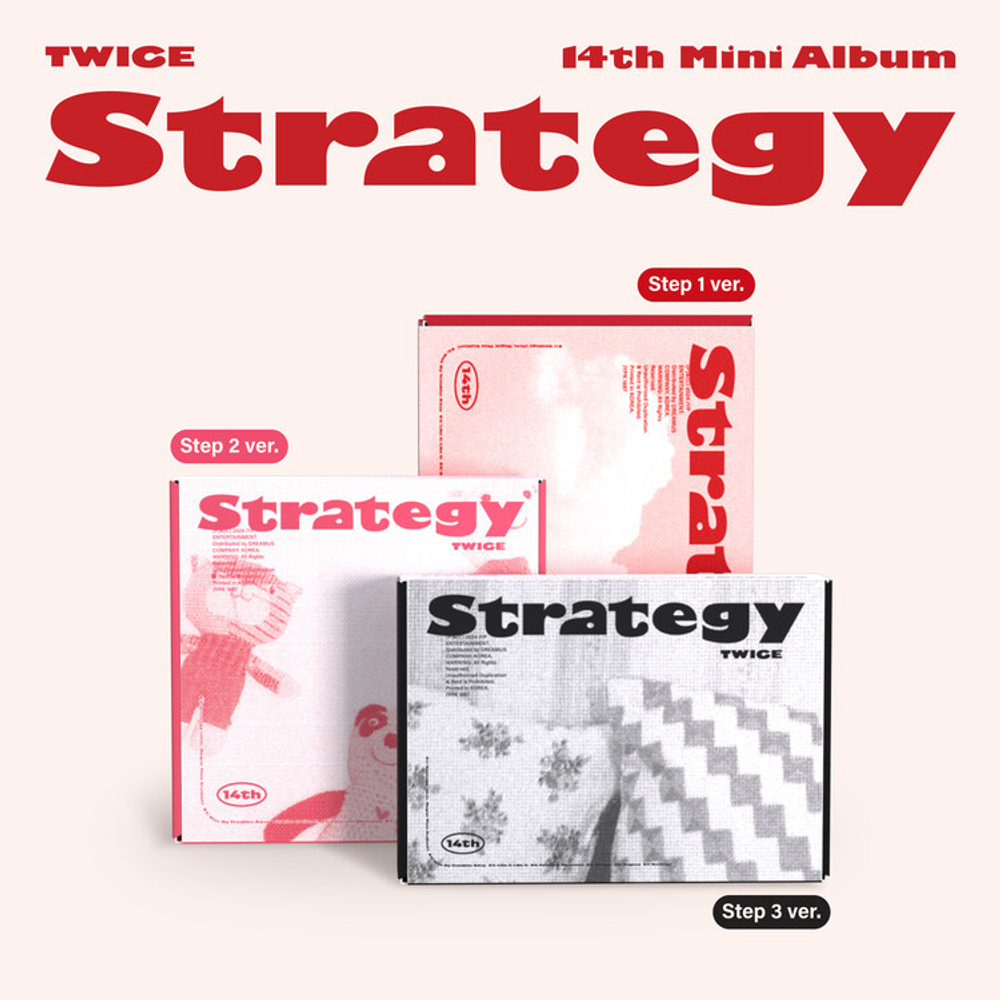Альбом TWICE - STRATEGY [Step1 ver. / Step2 ver. / Step3 ver]
