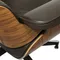 Кресло с оттоманкой Eames Lounge Premium, коричневая кожа