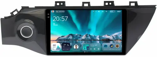 Магнитола для KIA Rio 4, Rio X-Line 2017-2020 (рамка с кнопкой) - Teyes CC4 монитор 9.2" 2K QLED на Android 14, Быстрейшая, Snapdragon 680, DSP, CarPlay, 4G SIM-слот