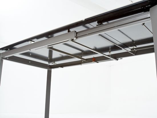 Стол CORNET 120 ITALIAN DARK GREY Серый мрамор глянцевый, керамика/grey