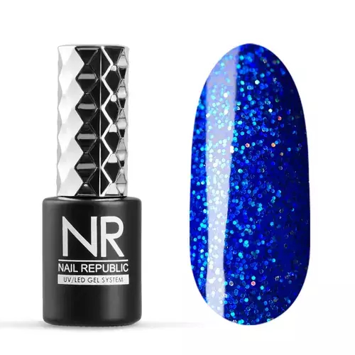 Nail Republic Гель-лак 462 Мерцающий синий, 10 мл