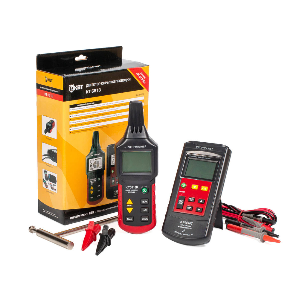 Детектор скрытой проводки KT 6818 серия PROLINE КВТ