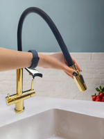 Смеситель для кухни с гибким изливом AltroBagno Flusso 050205 Gl