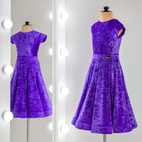 Standart 4-02-09-C | Рейтинговое платье годе для спортивных бальных танцев | Vasileva Dance