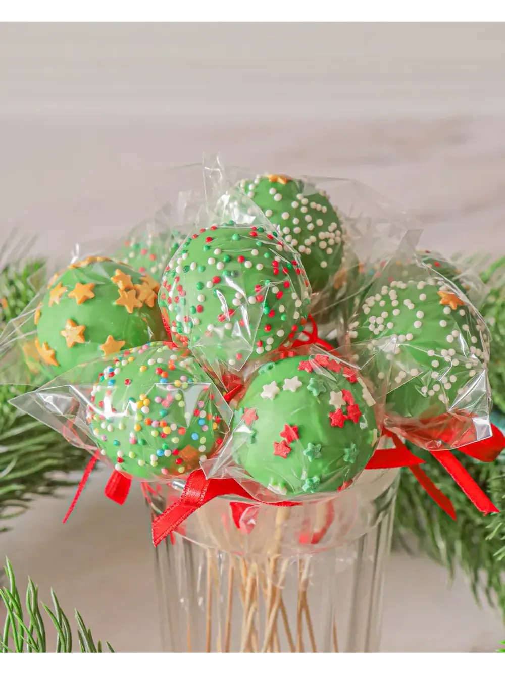 Пирожное попс зеленые 10 штук