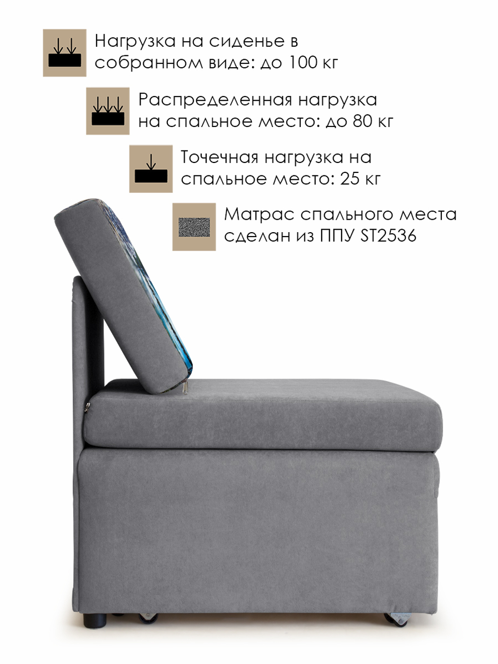 Кресло-кровать "Миник", купон Пейзаж