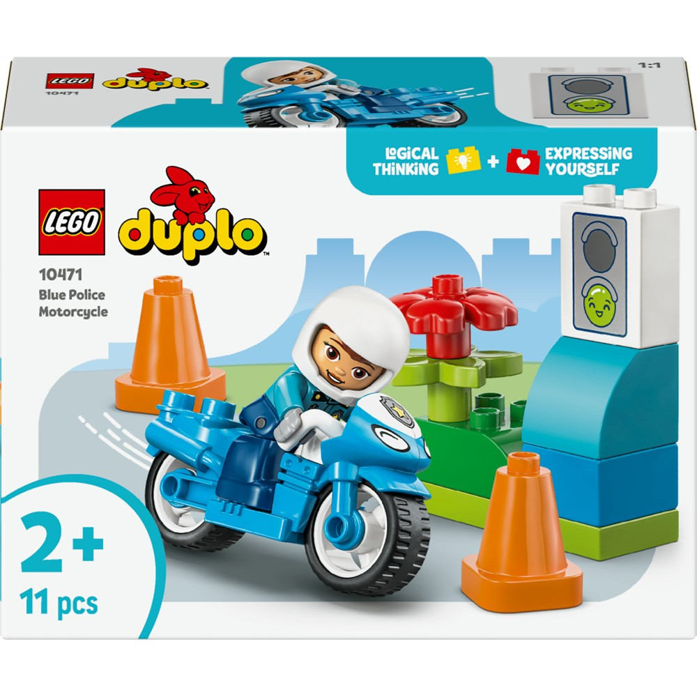 LEGO DUPLO - Синий полицейский мотоцикл 10471