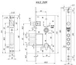 Замок врезной 252R Kale