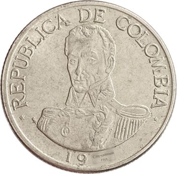 1 песо 1974-1985 Колумбия