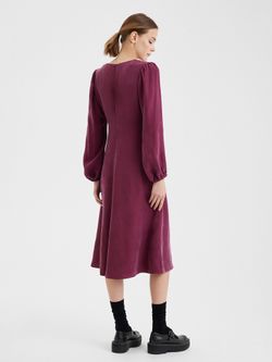 Платье ГРЭЙС бордового цвета