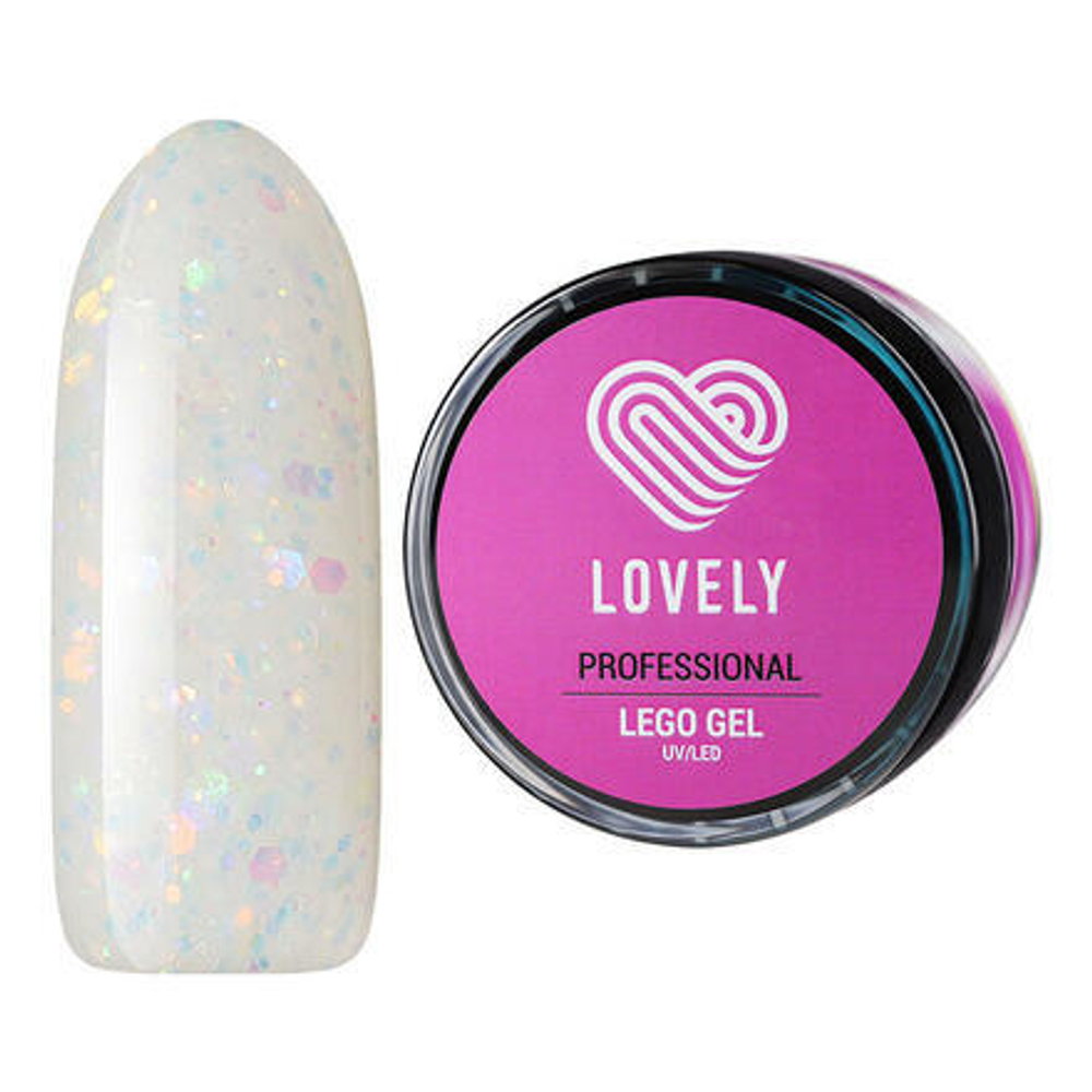 Гель для наращивания и укрепления Lovely, Lego Gel Mermaid Ariel, 15 гр