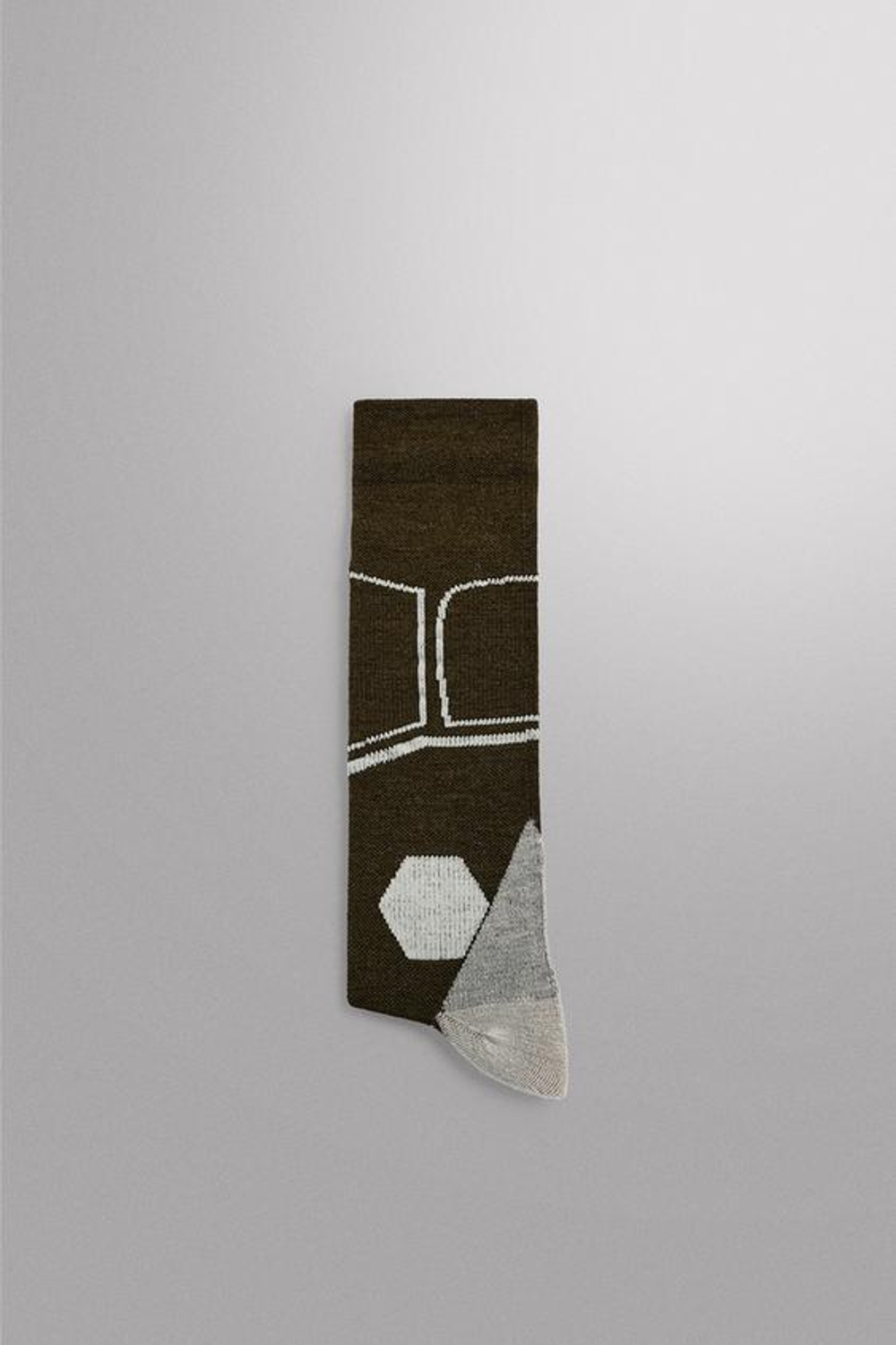 ZARA КОМПРЕССИОННЫЕ ЛЫЖНЫЕ НОСКИ, ТЕМНО-ЗЕЛЕНЫЙ