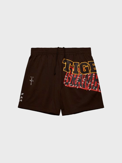 Шорты Cactus Jack Travis Scott x Mitchell & Ness Grambling Tigers Basketball Brown