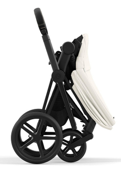 Коляска 3 в 1 Cybex Priam IV Matt Black complete и автокресло Aton B2 i-Size Volcano Black Off White