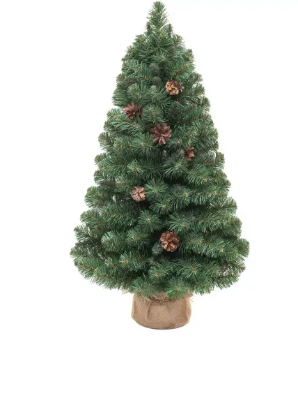 Искусственная елка Снежная королева зеленая 90 см., мягкая хвоя ПВХ, ЕлкиТорг (32090)