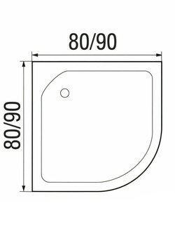 Душевая кабина RIVER NARA LIGHT Б/К 80/15 МТ 80x80x210 10000001669 Универсальная Четверть круга
