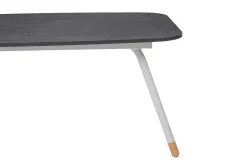 "Верона" журнальный стол из HPL 120х65, H40, каркас светло-серый (RA L7035) муар, цвет столешницы "серый гранит"