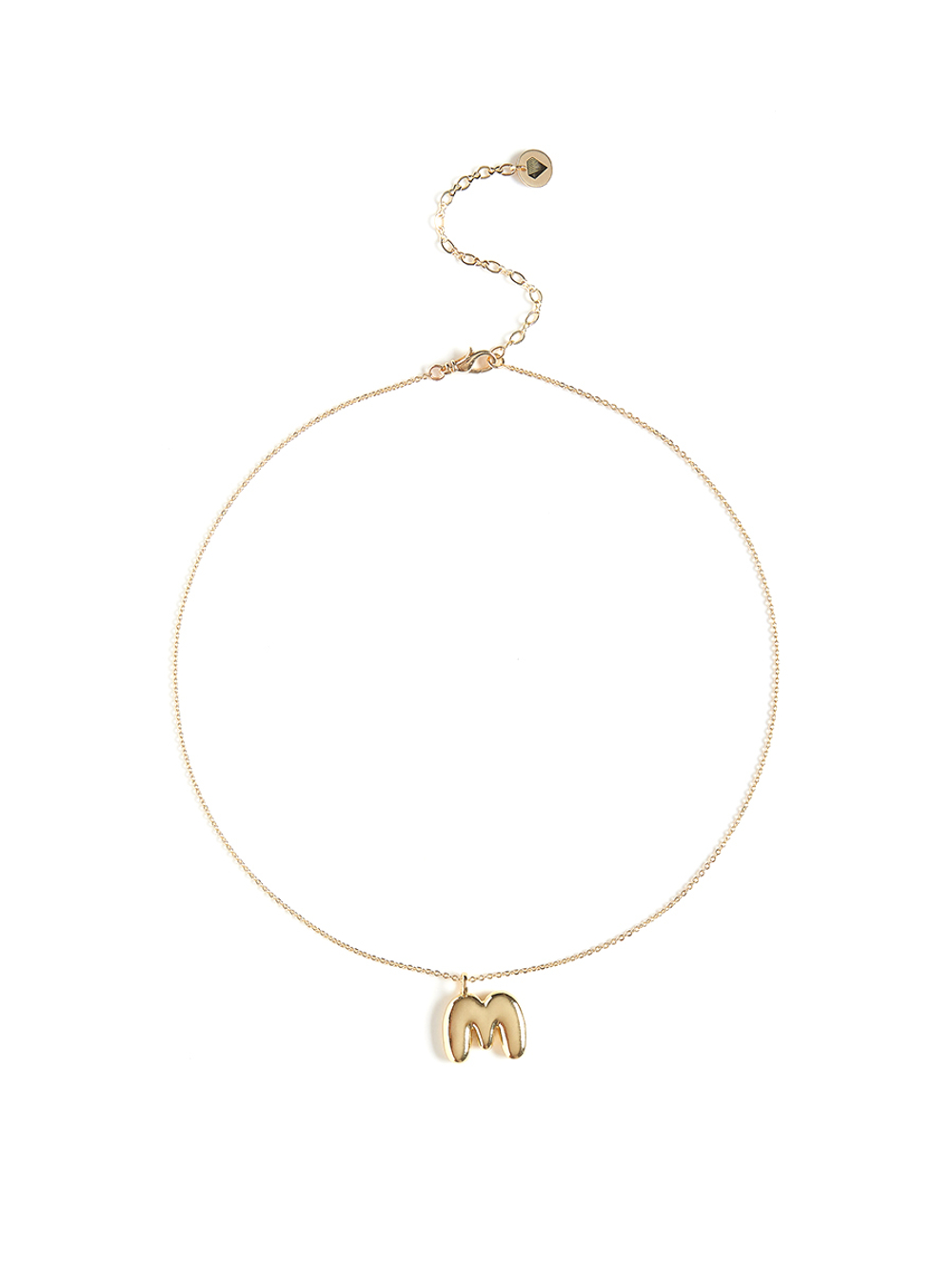 Колье с буквой М