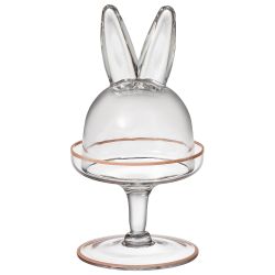БЛЮДО НА НОЖКЕ С КРЫШКОЙ "RABBIT FAMILY" 12*12*23,5 СМ