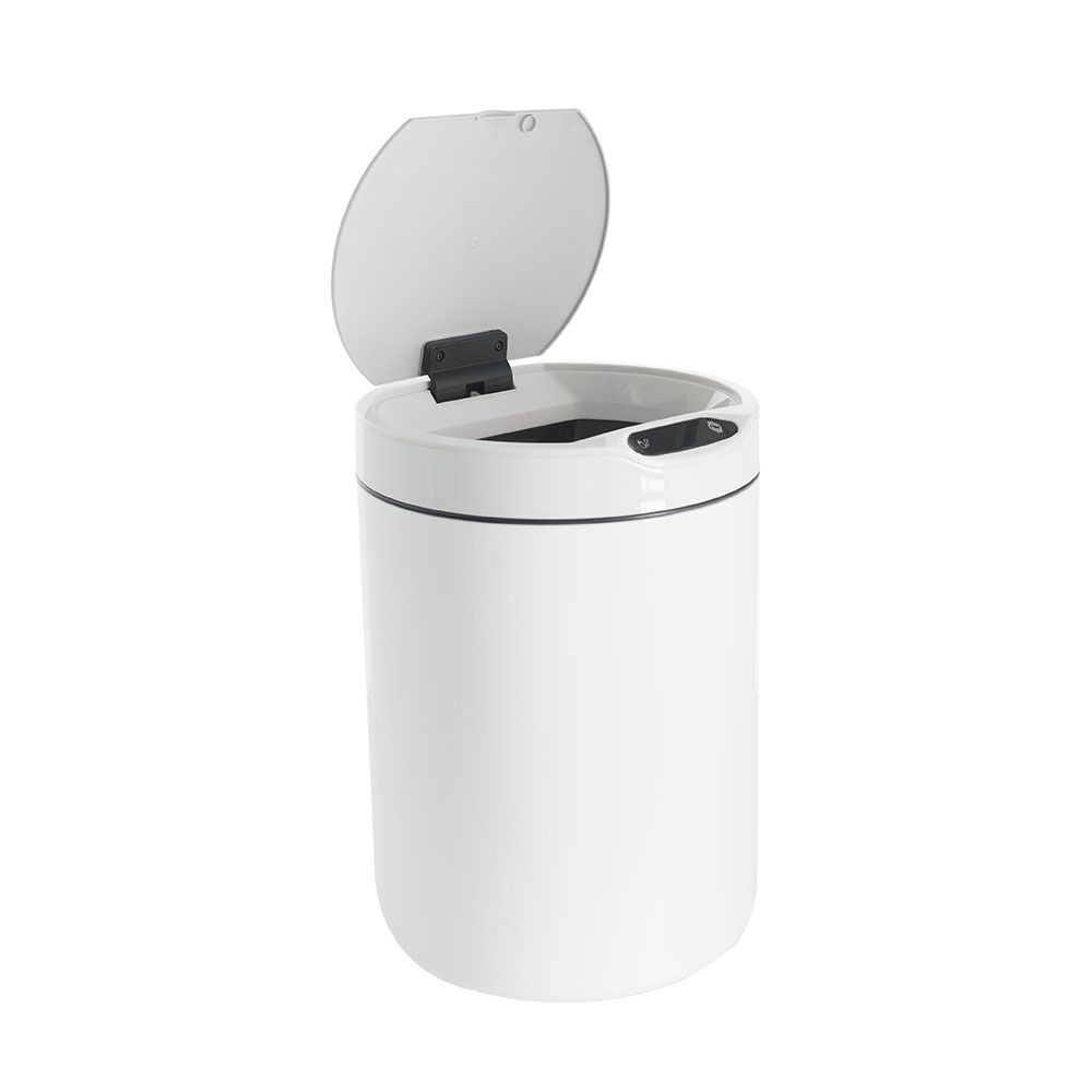 Ведро для мусора сенсорное, круг, Foodatlas JAH-6111, 12 л (белый)