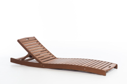 SUN Sunbed Шезлонг деревянный, массив ироко