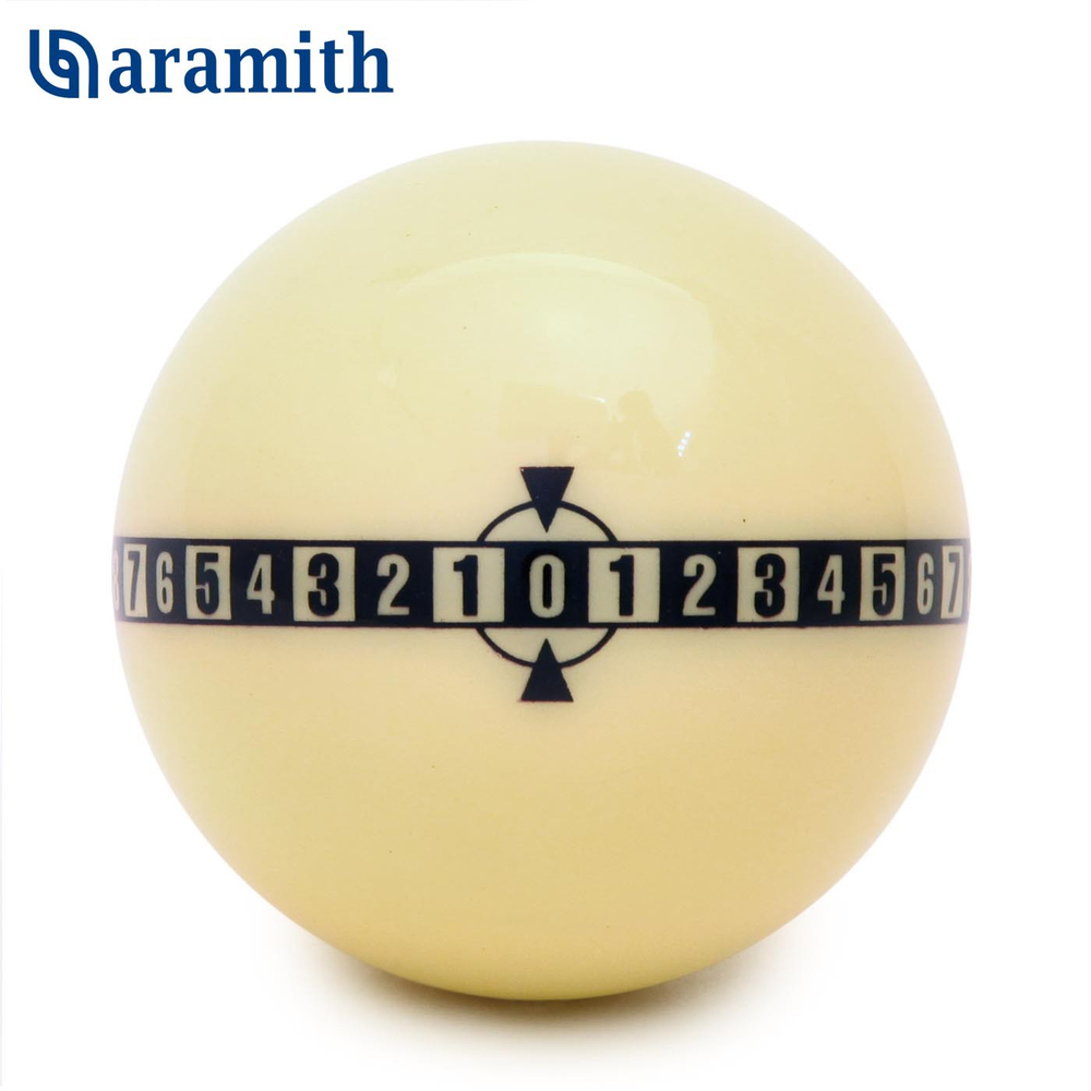 Тренировочные шары для пула 57,2 мм "Aramith Aiming by the Numbers Pool" 2 шара, блистер