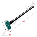 KRAFTOOL STEEL FORCE 5 кг, Кувалда со стальной удлинённой обрезиненной рукояткой (2009-5)