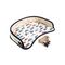Столик с бортиками Organic Factory Genie Tray Транспорт, синий