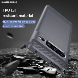 Мягкий защитный чехол серого цвета для Google Pixel 7 Pro, серия Carbon от Caseport