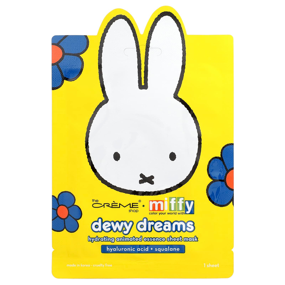 The Creme Shop, Miffy, увлажняющая тканевая маска с освежающей эссенцией, Dewy Dreams, 1 шт.