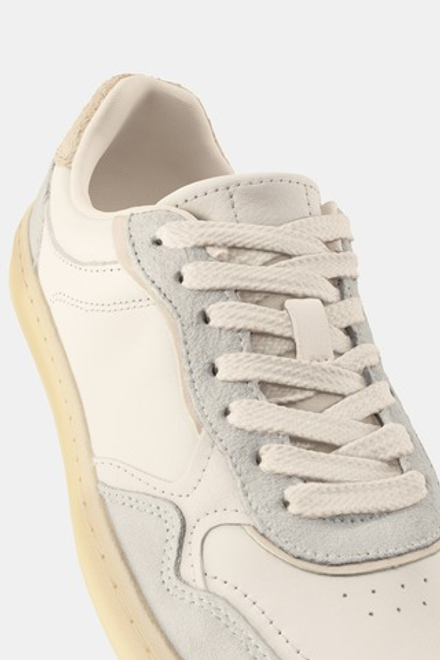 ZARA КОМБИНИРОВАННЫЕ КОЖАНЫЕ КРОССОВКИ BAREFOOT, ЭКРЮ