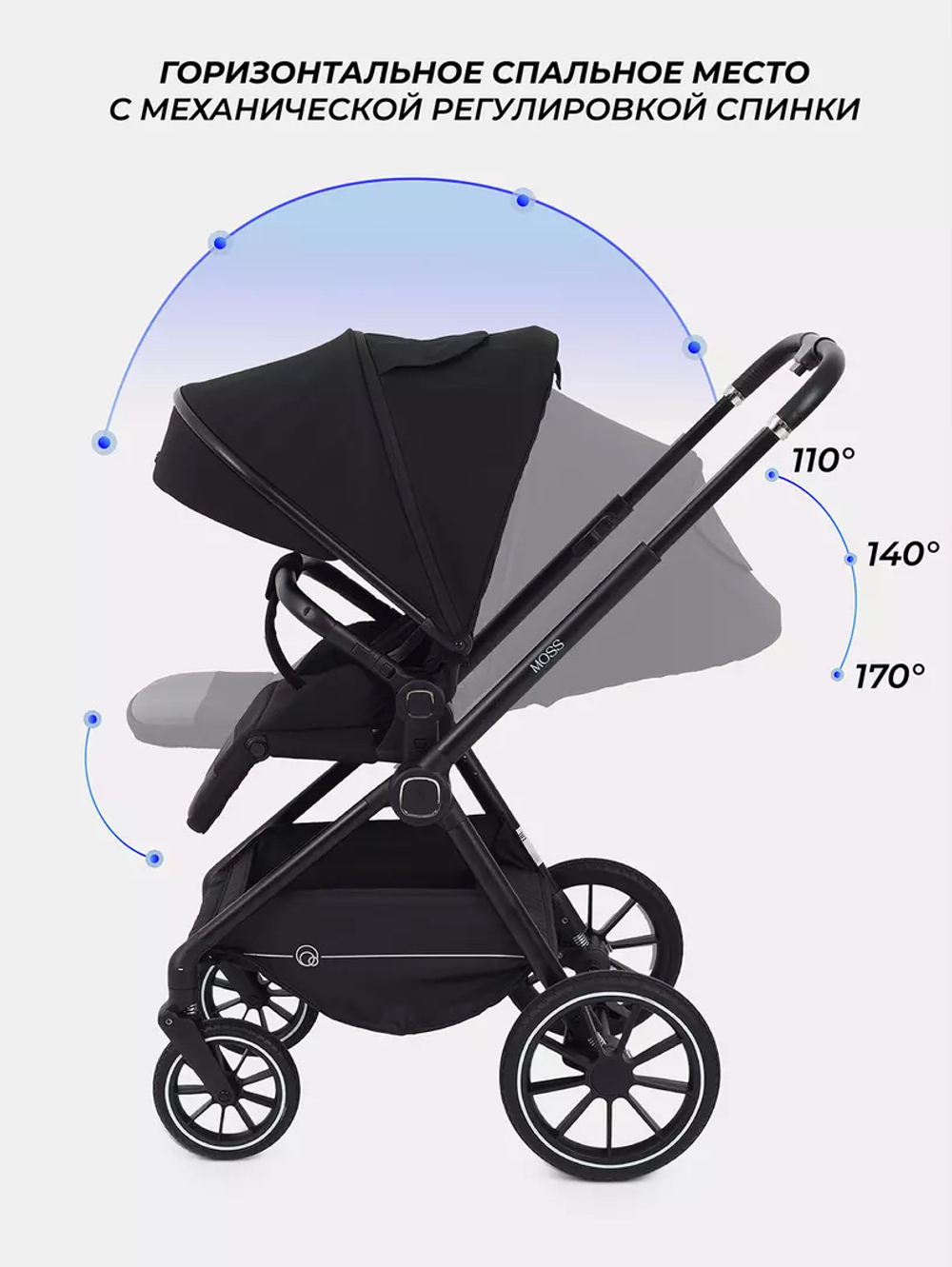 Коляска модульная Rant Moss 2025 Black