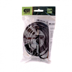 Шнур электрический соединительный, для настольной лампы, 2.2 м, 120 Вт, черный, тип V-1 Сибртех