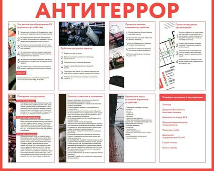 Стенд "Антитеррор"