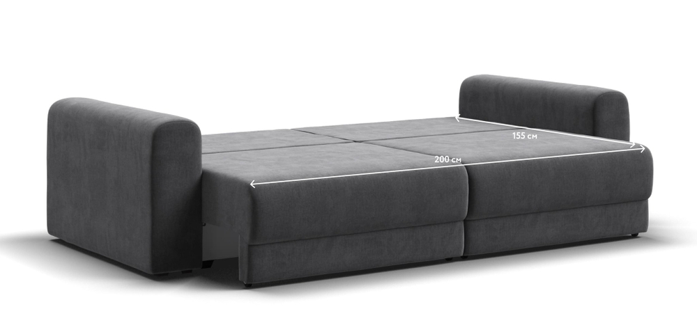 Модульный диван РИЧМОНД MODOOL Велюр Monolit серый