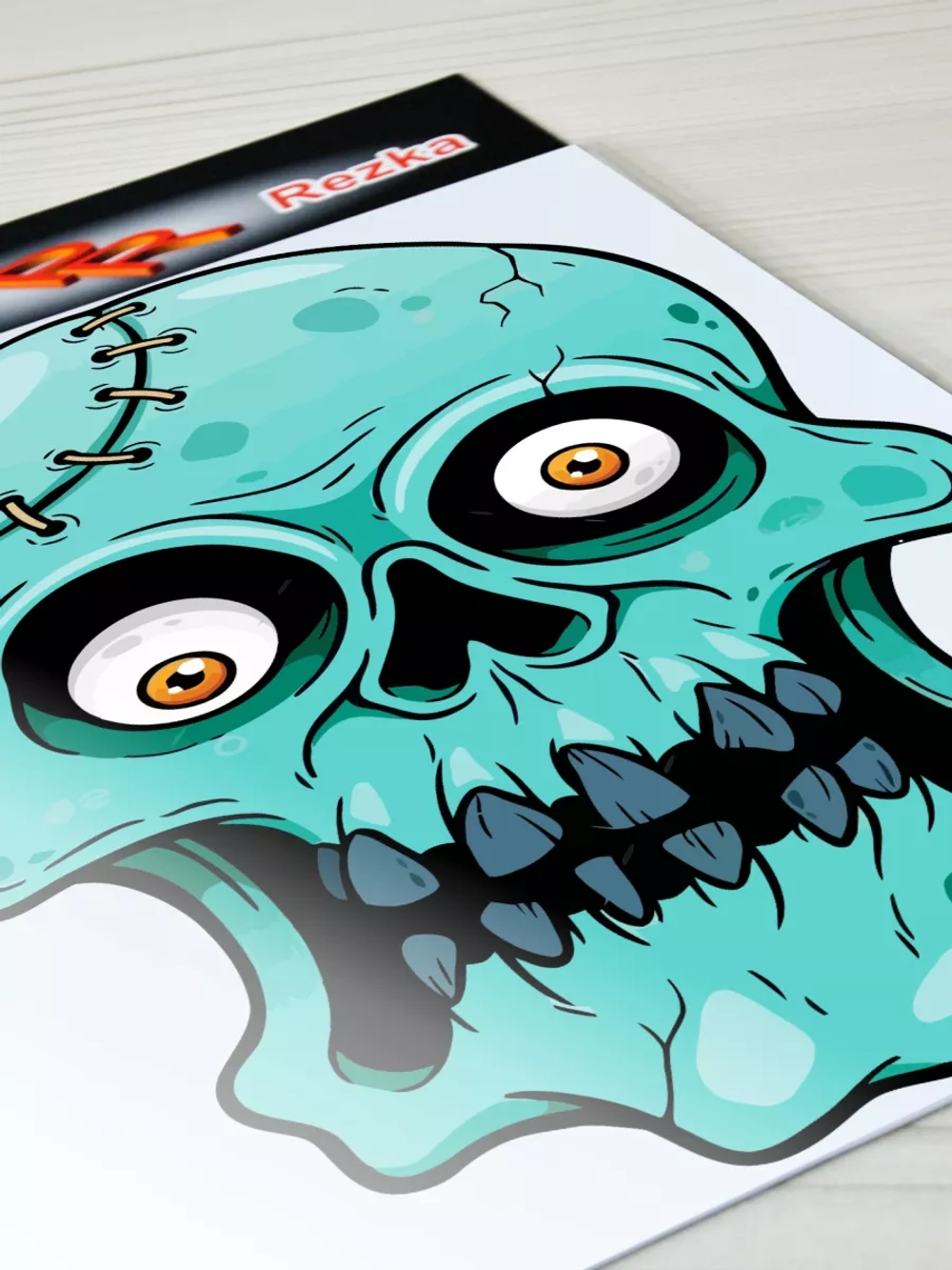 Наклейка - Чумной зомби