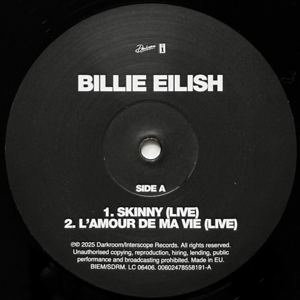 Billie Eilish / Live (Limited Edition)(10"Vinyl EP)